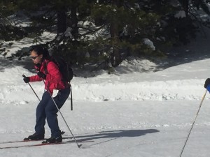 Veronica Tan of Singapore taking lesson.