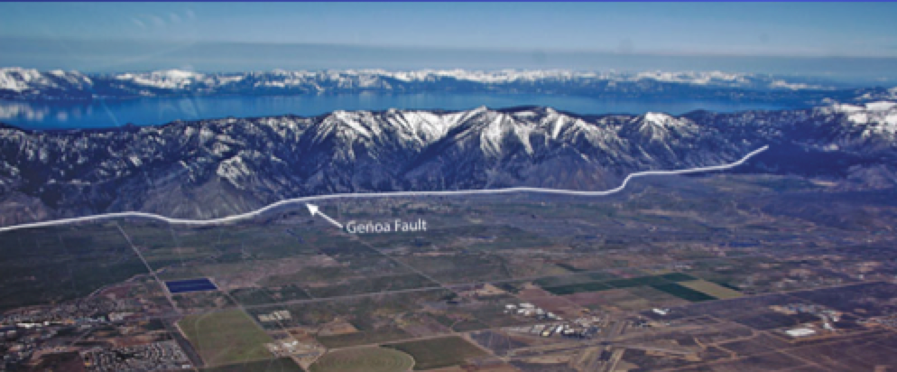 The Genoa fault is one of many near Lake Tahoe. Photo/Provided