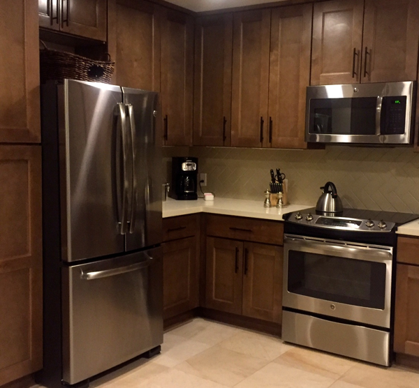 A full-size kitchen makes long stays comfortable with not having to eat out every night. Photo/Susan Wood