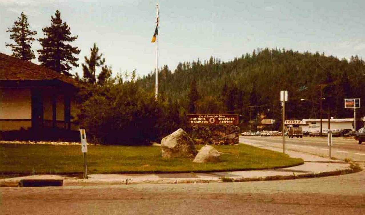 South Lake Tahoe City Council chambers in 1984. Photo/South Lake Tahoe