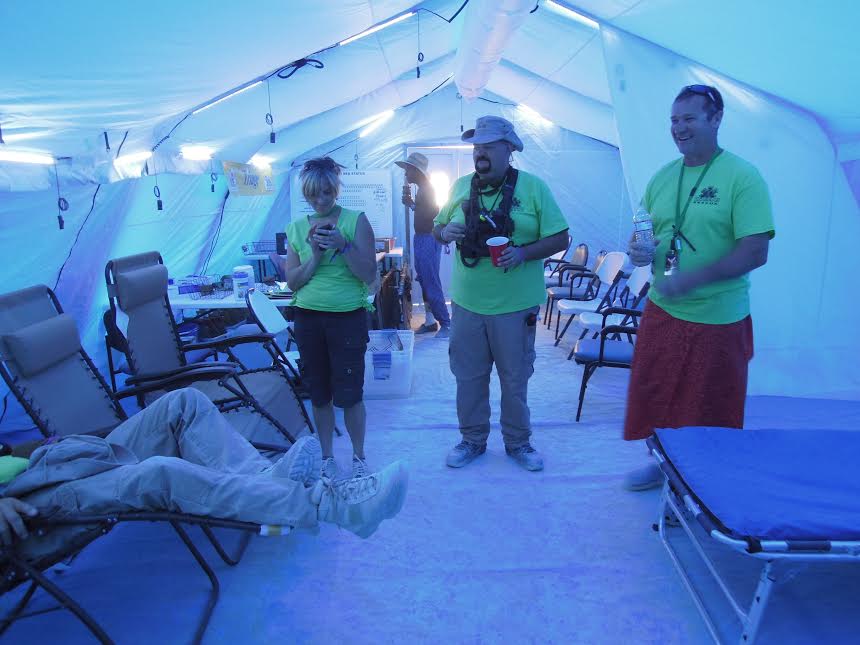 Medical staff at Burning Man contend with a variety of conditions. Photos/Gary Johnson