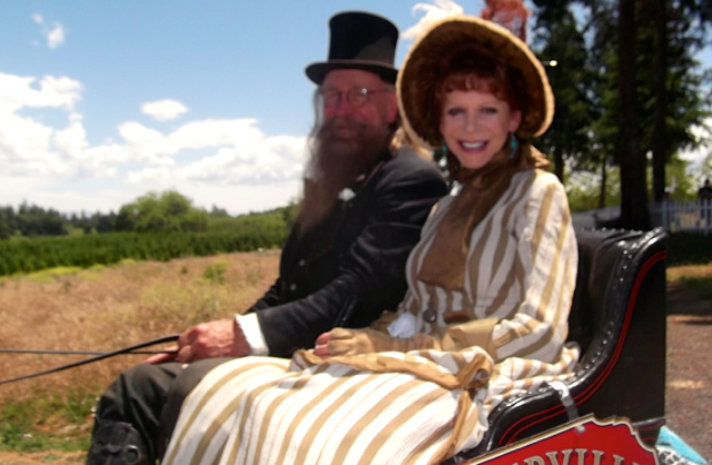 Davey 'Doc' Wiser and Denise Sloan Smart are veterans on the annual Wagon Train. Photo/Provided