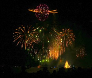 Fireworks light up the night sky on the South Shore of Lake Tahoe on July 4. Photo/Howie Nave