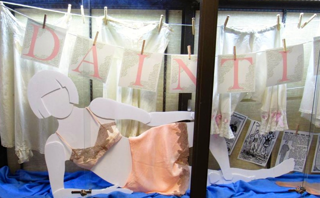 Undergarments are on display at the South Lake Tahoe Museum. Photos/Denise Haerr