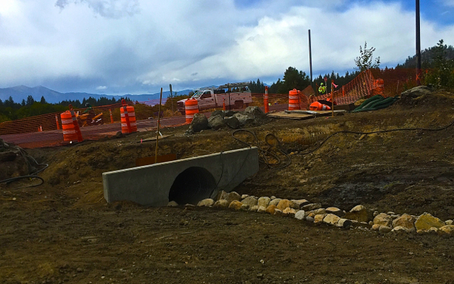 The Burke Creek stormwater project under way in Stateline involves Douglas County, Nevada Department of Transportation, Nevada Tahoe Resource Conservation District and the U.S. Forest Service. Photo/LTN