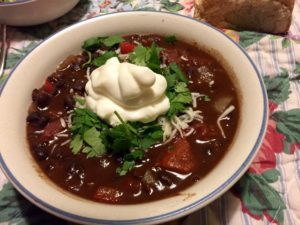 black bean chili