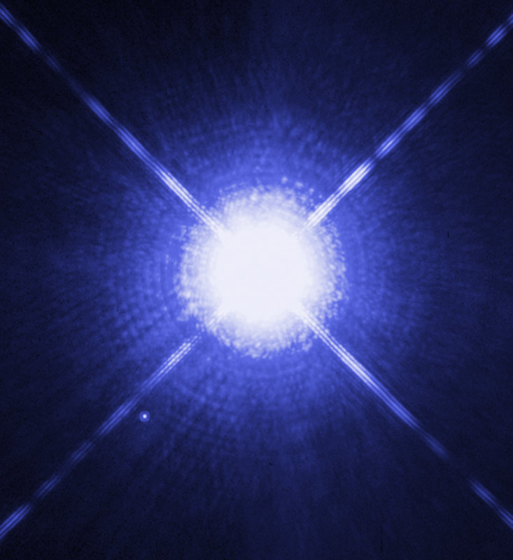 This is a Hubble Space Telescope image of Sirius and the Pup. Photo/Provided