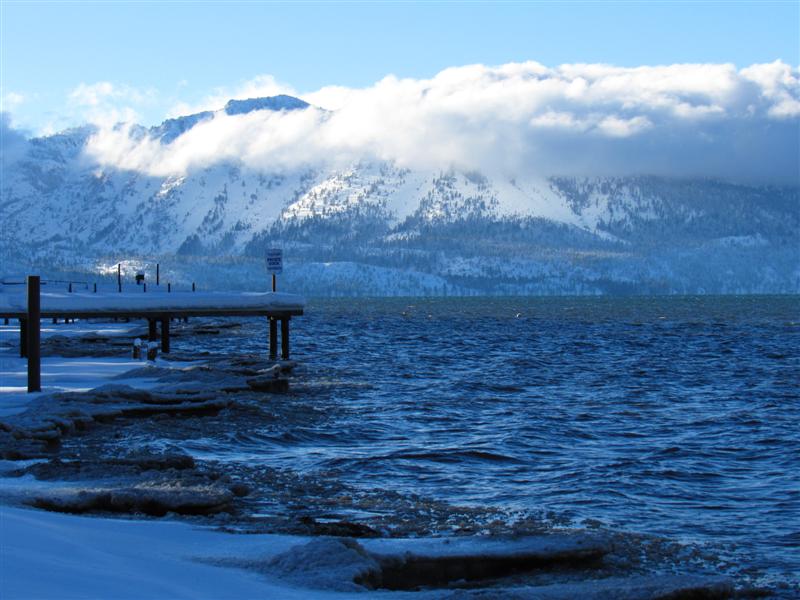 Clouds still linger after a week of storms in Tahoe. Photo/Denise Haerr