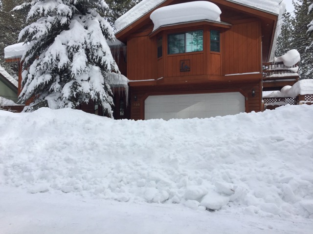 Gates are not dropped on snowplows when a driveway is not cleared. Photo/LTN