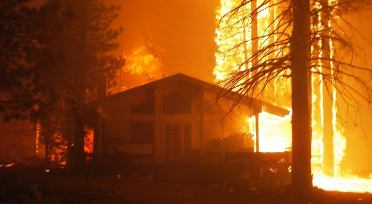 Wildfires can attack houses from the inside