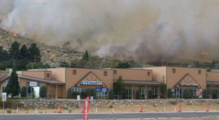 Carson City fire at 100 acres, 25% containment