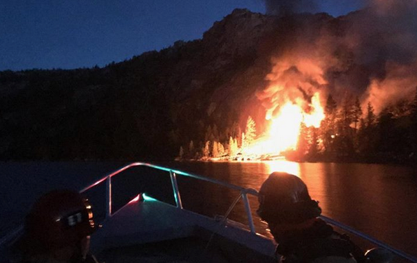 Fire destroys Echo Lake cabin