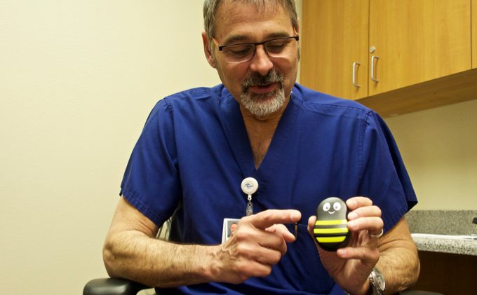 Barton employs device to help needle-shy patients