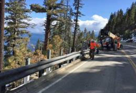 Caltrans to build retaining wall near Emerald Bay