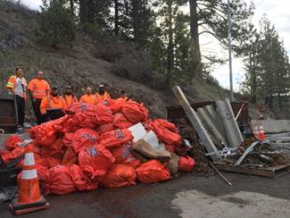 Caltrans picks up tons of trash in region